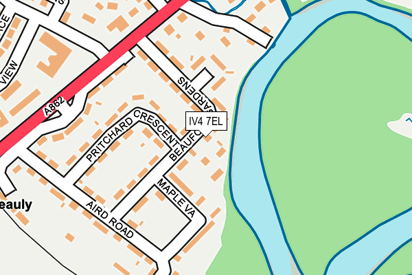 IV4 7EL map - OS OpenMap – Local (Ordnance Survey)