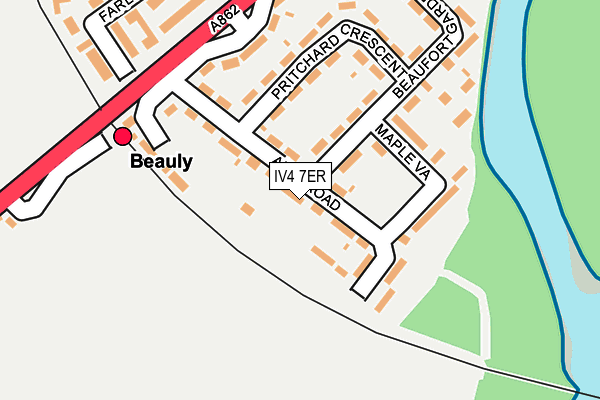 IV4 7ER map - OS OpenMap – Local (Ordnance Survey)