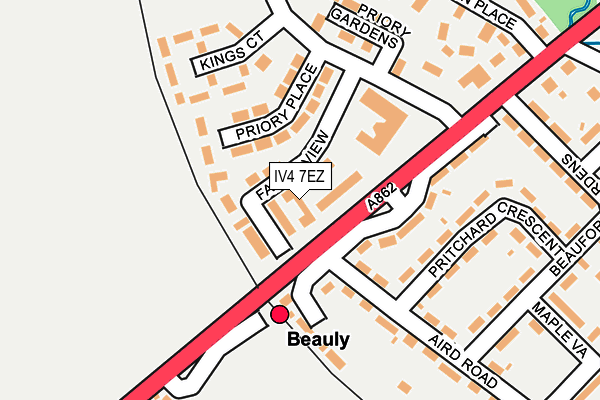 IV4 7EZ map - OS OpenMap – Local (Ordnance Survey)