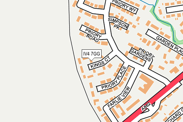 IV4 7GG map - OS OpenMap – Local (Ordnance Survey)