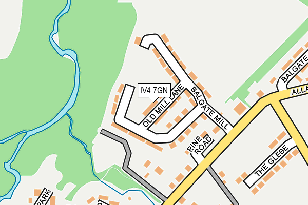 IV4 7GN map - OS OpenMap – Local (Ordnance Survey)