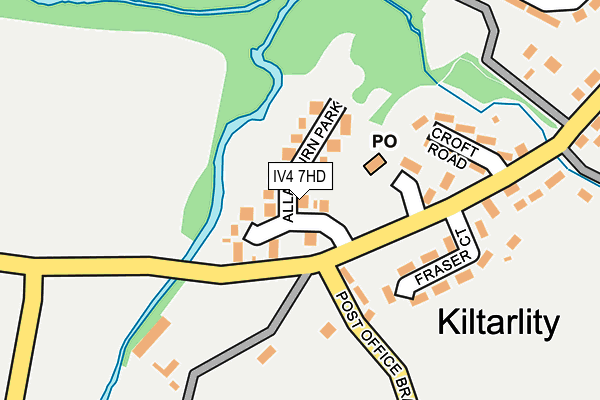 IV4 7HD map - OS OpenMap – Local (Ordnance Survey)