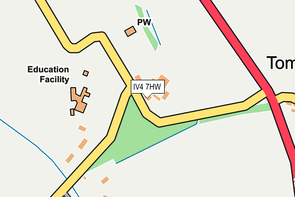 IV4 7HW map - OS OpenMap – Local (Ordnance Survey)