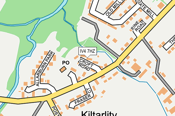 IV4 7HZ map - OS OpenMap – Local (Ordnance Survey)