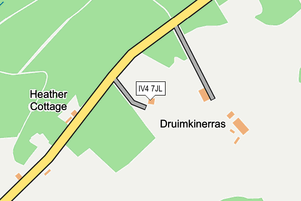 IV4 7JL map - OS OpenMap – Local (Ordnance Survey)