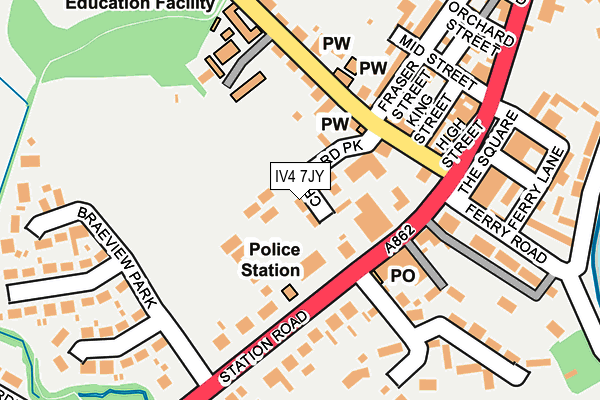 IV4 7JY map - OS OpenMap – Local (Ordnance Survey)