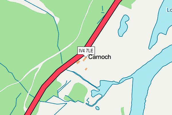 IV4 7LE map - OS OpenMap – Local (Ordnance Survey)
