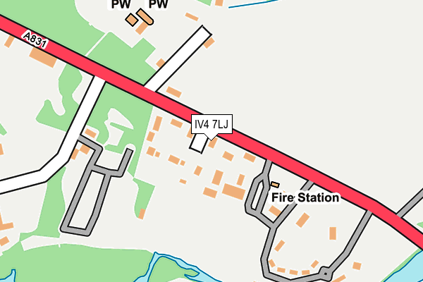 IV4 7LJ map - OS OpenMap – Local (Ordnance Survey)