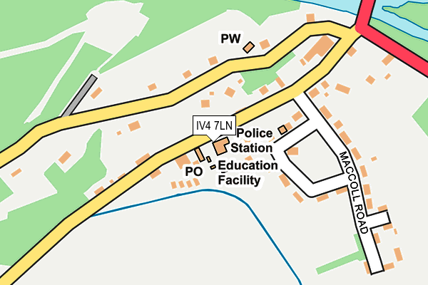 IV4 7LN map - OS OpenMap – Local (Ordnance Survey)