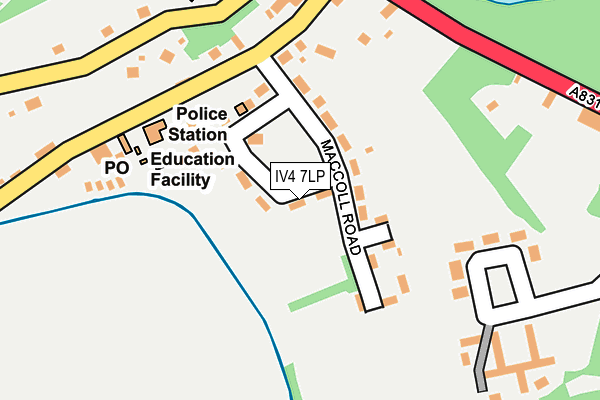 IV4 7LP map - OS OpenMap – Local (Ordnance Survey)