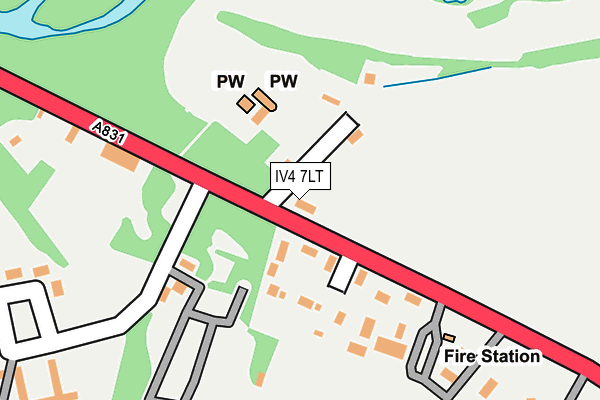 IV4 7LT map - OS OpenMap – Local (Ordnance Survey)