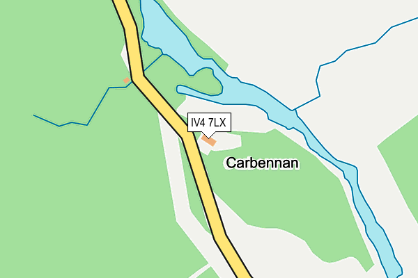 IV4 7LX map - OS OpenMap – Local (Ordnance Survey)