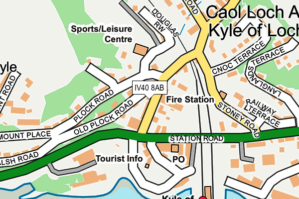 IV40 8AB map - OS OpenMap – Local (Ordnance Survey)