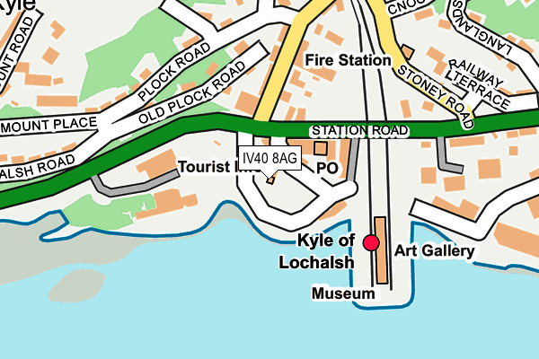 IV40 8AG map - OS OpenMap – Local (Ordnance Survey)