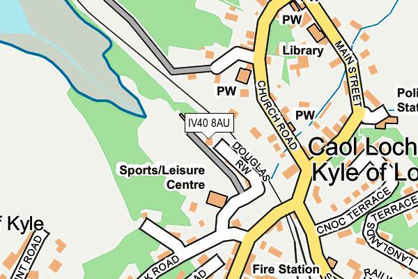 IV40 8AU map - OS OpenMap – Local (Ordnance Survey)