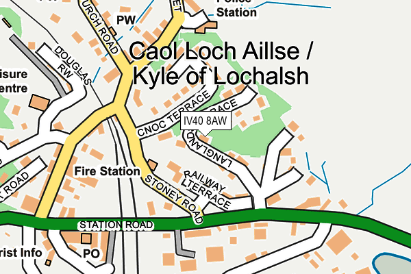 IV40 8AW map - OS OpenMap – Local (Ordnance Survey)