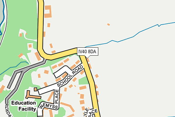 IV40 8DA map - OS OpenMap – Local (Ordnance Survey)
