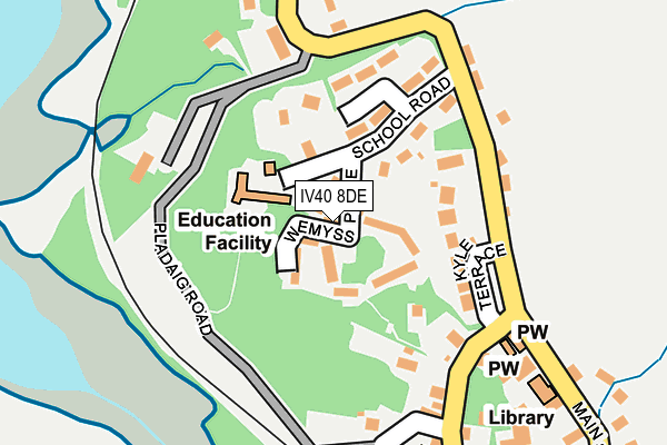 IV40 8DE map - OS OpenMap – Local (Ordnance Survey)