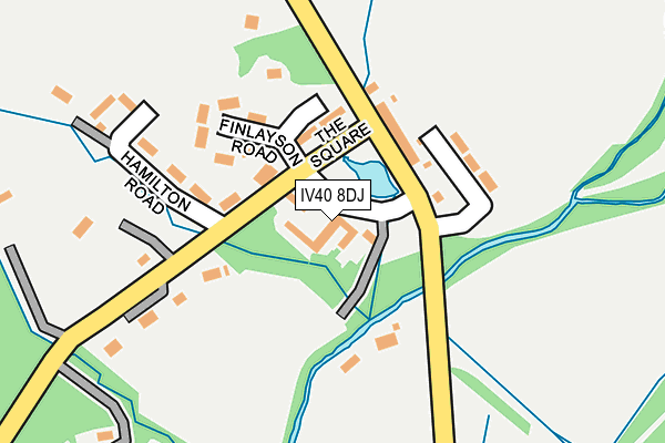 IV40 8DJ map - OS OpenMap – Local (Ordnance Survey)