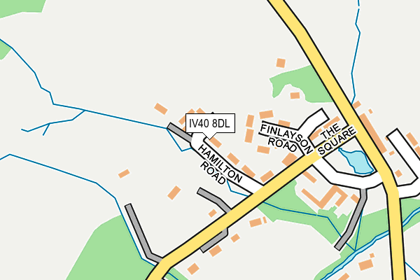 IV40 8DL map - OS OpenMap – Local (Ordnance Survey)