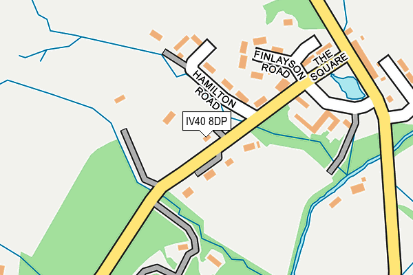 IV40 8DP map - OS OpenMap – Local (Ordnance Survey)