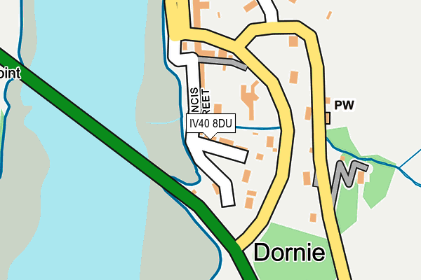 IV40 8DU map - OS OpenMap – Local (Ordnance Survey)