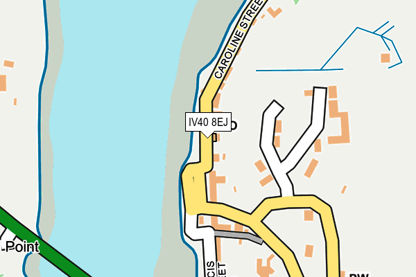 IV40 8EJ map - OS OpenMap – Local (Ordnance Survey)