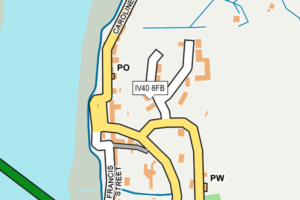 IV40 8FB map - OS OpenMap – Local (Ordnance Survey)