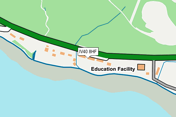 IV40 8HF map - OS OpenMap – Local (Ordnance Survey)