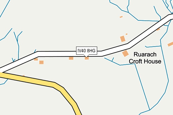 IV40 8HG map - OS OpenMap – Local (Ordnance Survey)