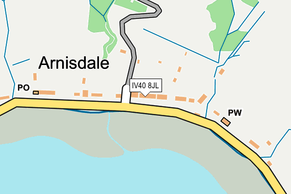 IV40 8JL map - OS OpenMap – Local (Ordnance Survey)