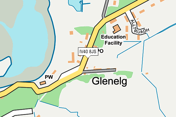 IV40 8JS map - OS OpenMap – Local (Ordnance Survey)