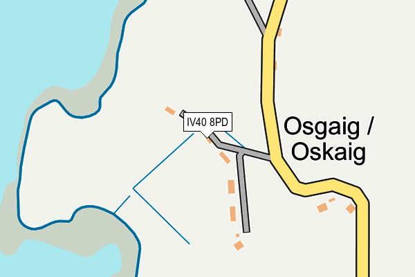IV40 8PD map - OS OpenMap – Local (Ordnance Survey)