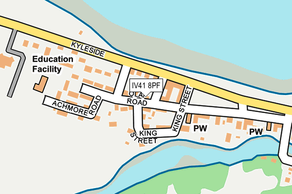 IV41 8PF map - OS OpenMap – Local (Ordnance Survey)