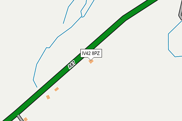 IV42 8PZ map - OS OpenMap – Local (Ordnance Survey)