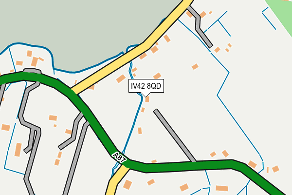 IV42 8QD map - OS OpenMap – Local (Ordnance Survey)