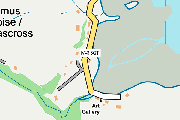 IV43 8QT map - OS OpenMap – Local (Ordnance Survey)