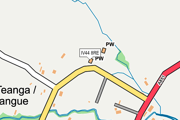 IV44 8RE map - OS OpenMap – Local (Ordnance Survey)