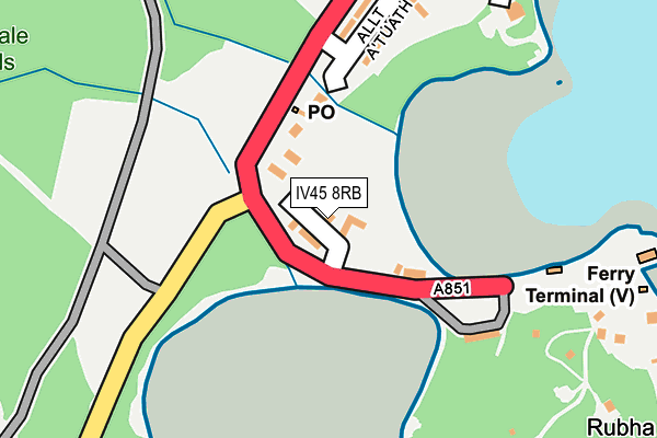 IV45 8RB map - OS OpenMap – Local (Ordnance Survey)