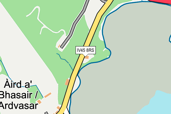 IV45 8RS map - OS OpenMap – Local (Ordnance Survey)