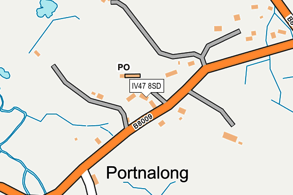 IV47 8SD map - OS OpenMap – Local (Ordnance Survey)