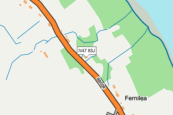 IV47 8SJ map - OS OpenMap – Local (Ordnance Survey)