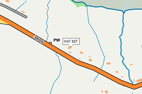 IV47 8ST map - OS OpenMap – Local (Ordnance Survey)