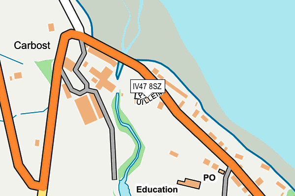 IV47 8SZ map - OS OpenMap – Local (Ordnance Survey)