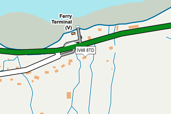 IV48 8TD map - OS OpenMap – Local (Ordnance Survey)