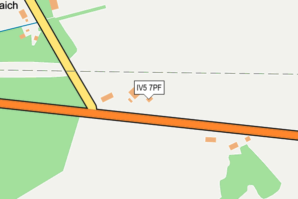 IV5 7PF map - OS OpenMap – Local (Ordnance Survey)