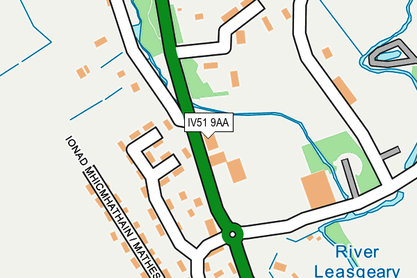 IV51 9AA map - OS OpenMap – Local (Ordnance Survey)