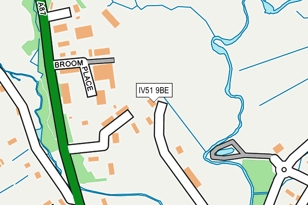 IV51 9BE map - OS OpenMap – Local (Ordnance Survey)