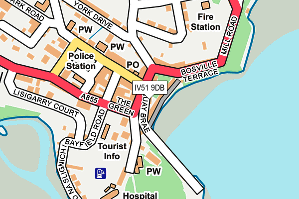 IV51 9DB map - OS OpenMap – Local (Ordnance Survey)