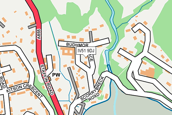 IV51 9DJ map - OS OpenMap – Local (Ordnance Survey)